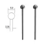 Proxxon JyrsintÃ¤puikko Ã˜6,0 mm pallo (28725) - Tarkkuuskoneen jyrsinterät - 101340 - 2