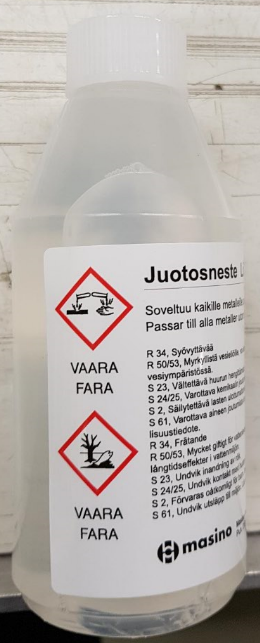 Masino Juotosneste 0,25 l - Tehokas apu juotostöihin - Liimat ja massat - 104360 - 1