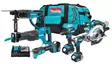Makita DLX6141TX1 18V LXT -akkukonesarja (6 konetta, 3x 5.0Ah, DC18RC & kangaslaukku) - Makita Akkukonesarjat - DLX6141TX1 - 1