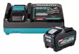 Makita PSKGRT1 PowerPack XGT 40V Max (1x 5,0Ah BL4050F + DC40RA pikalaturi) - Makita akkutyökalujen laturit - PSKGRT1 - 1