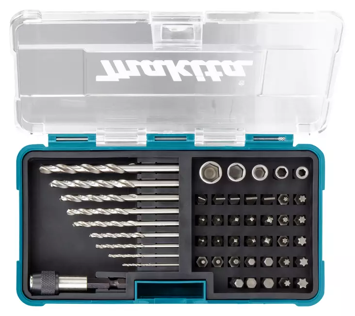 Makita PoranterÃ¤- ja ruuvikÃ¤rkisarja 48-osaa hylsyillÃ¤ (B-36192) - Ruuvauskärjet - 105101 - 1