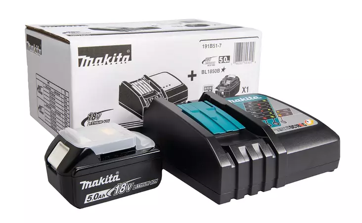 Makita Powerpack LXT 18V | 191B51-7 (5.0Ah Akku + Pikalaturi) - Makita akkutyökalujen laturit - 104001 - 2