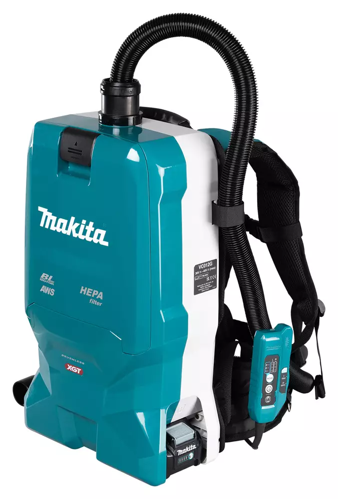 Makita VC012GZ Reppuimuri XGT 40V â€“ Langaton AWS-etÃ¤kÃ¤ynnistys, 6 l sÃ¤iliÃ¶ ja 200 mbar alipaine ammattikÃ¤yttÃ¶Ã¶n - Makita akkuimurit - VC012GZ01 - 1