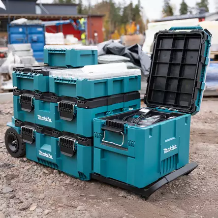 Makita MAKTRAK Kuljetuslaatikko L | P-91023 (SyvÃ¤ 58L & Kaksoissaranoitu) - Makita akkukoneiden varusteet - P-91023 - 2