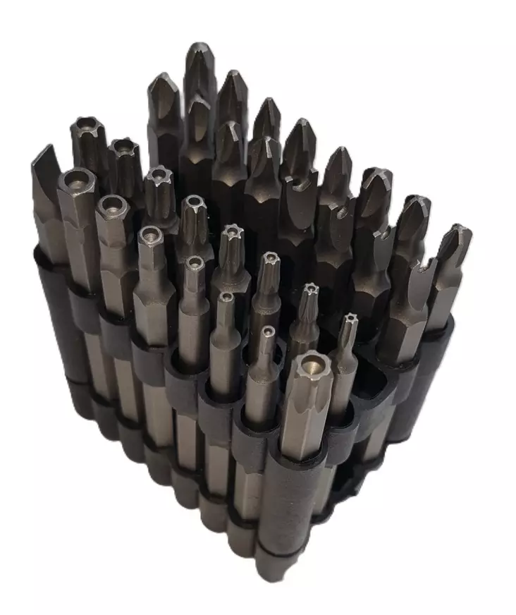 ErikoispitkÃ¤ ruuvikÃ¤rkisarja 75mm, 32 osaa - Ulottuvuutta ja erikoisvoimia ruuvauksiin! - Ruuvauskärjet - 103723 - 1