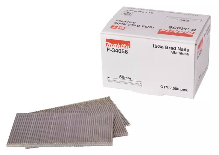 Makita Ruostumaton Viimeistelynaula 16G | 1,6x50mm | RST | F-34056 - Naulaimen naulat ja hakaset - 104473 - 1