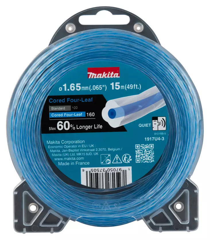 Makita Trimmerisiima 1,6 mm x 15 m (1917U4-3) | Neliapila - Pihakoneiden varaosat ja tarvikkeet - 1917U4-3 - 1