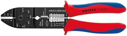 Knipex johdonliitinpihdit 215 mm - Sivuleikkurit - 101074 - 1