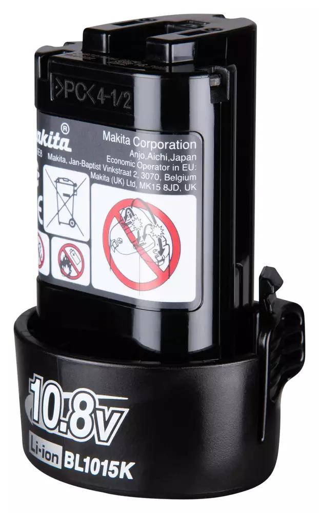 Makita BL1015K Li-ion putkiakku 10,8V / 1,5Ah (1913U9-9) - Makita CXT (10,8V / 12V) akut - 106014 - 1