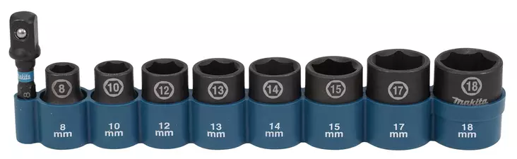 Makita Voimahylsylajitelma 3/8" Impact Black 9-osaa (E-16639) - Konehylsysarjat - 104334 - 2