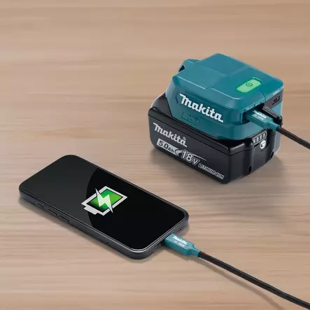 Makita ADP15 LXT USB-C Akkuadapteri 18V (Jopa 105W) - Makita lisätarvikkeet akuille - ADP15 - 2