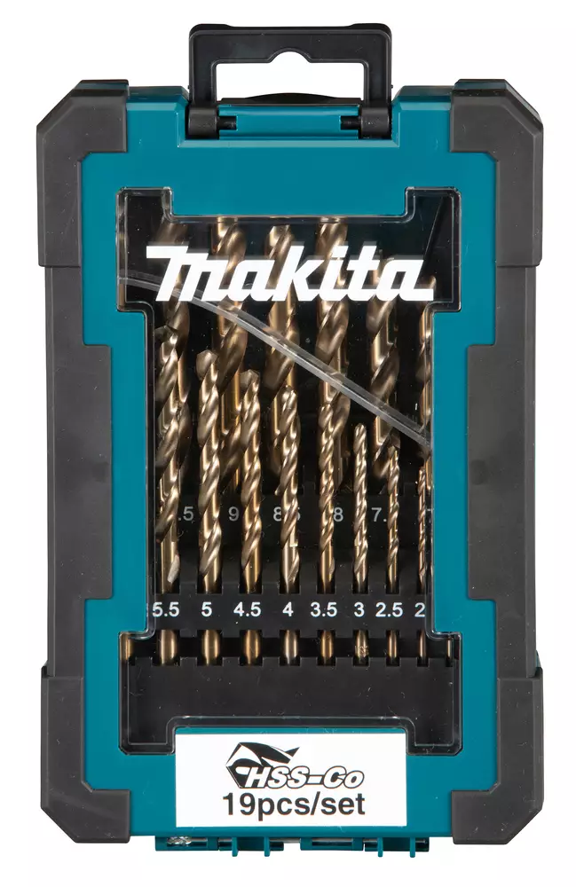 Makita MetalliporanterÃ¤sarja HSS-Coboltti, 19-osaa (D-67561) - Poranteräsarjat - 104425 - 1