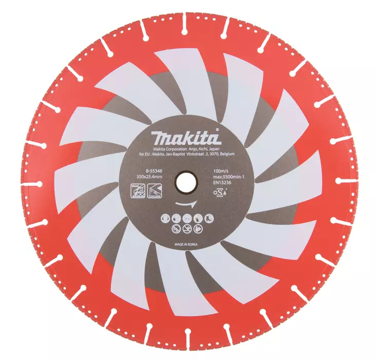 Makita Timanttikatkaisulaikka 350 x 25,4mm Rescue - Monipuolinen ratkaisu vaativiin leikkaustÃ¶ihin - Katkaisulaikat - 160145 - 1