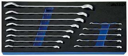 BOXO Kiintolenkkiavainsarja tuumakoot (284-BX006S) - Moduulit työkaluvaunuille - 956 - 1