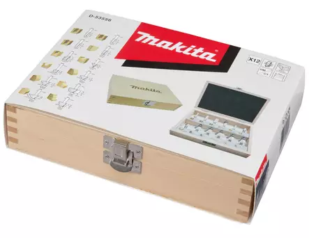 Makita JyrsinterÃ¤sarja 12-osaa 8mm Karalla (D-53556) â€“ Puurasiassa - Jyrsinterät ja -sarjat - D-53556 - 2