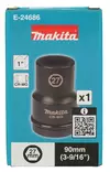 Makita E-24686 Pitkä Voimahylsy 1" / 27mm - Luotettavuutta ja Kestävyyttä Ammattikäyttöön - Konehylsyt 1" - E-24686 - 3