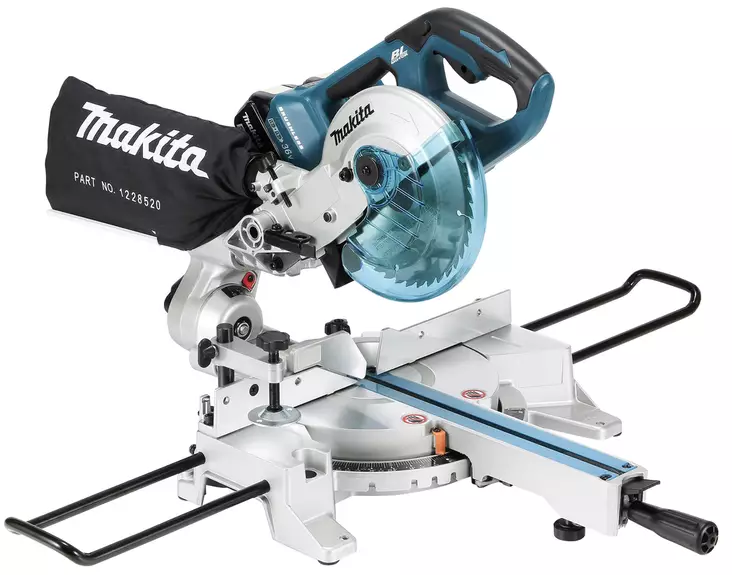 Makita Akkujiirisaha 2x18V LXT | DLS714NZ (190mm & Kaksoisliukumekanismi) - Makita akkusirkkelit ja akkupyörösahat - 102646 - 2