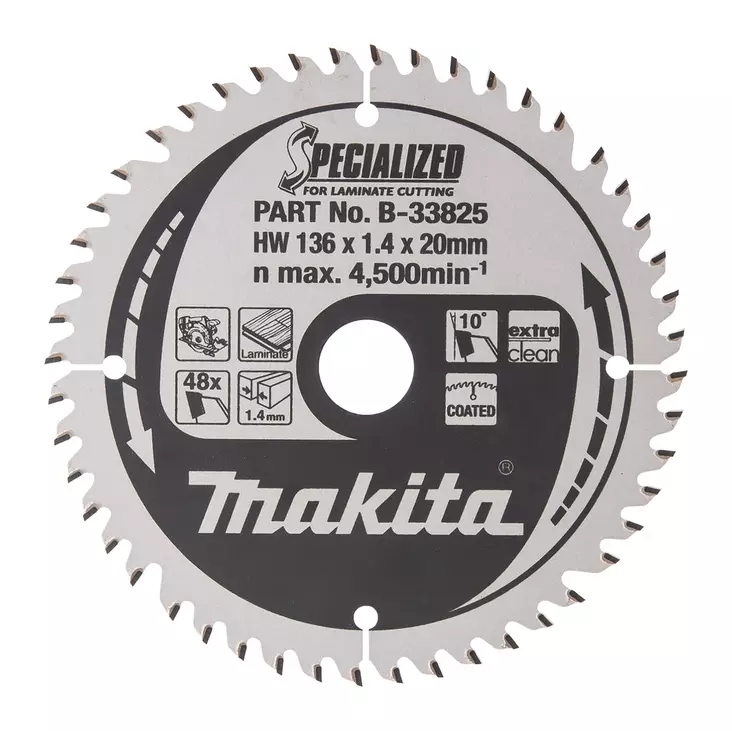Makita PyÃ¶rÃ¶sahanterÃ¤ 136x20x1,4mm, Z-48 laminaatille (B-33825) - Pyörösahanterät puulle - 100326 - 1