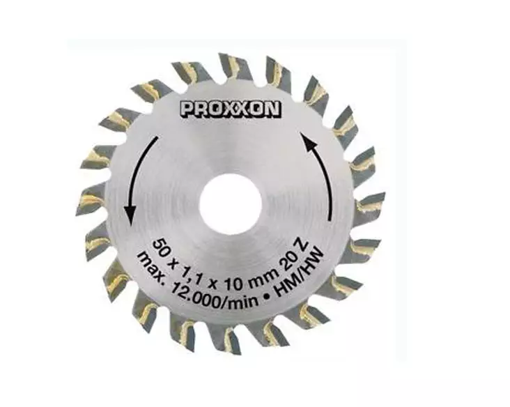 Proxxon Pyörösahanterä Ø50,0 x 1,0, Ø 10mm ( 28017) - Tarkkuuskoneen katkaisulaikat ja terät - 103716 - 1