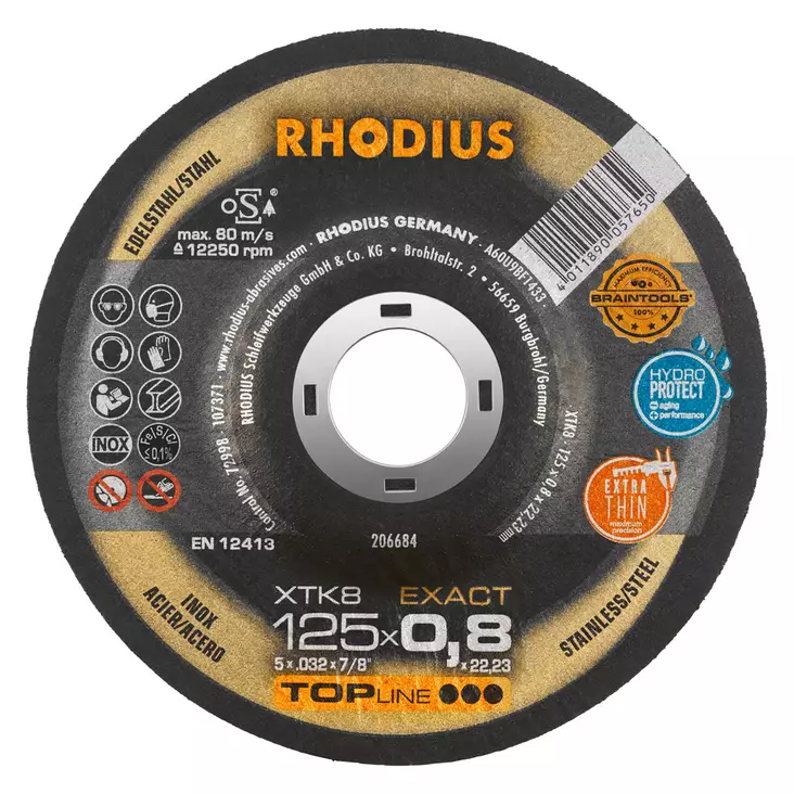 RHODIUS Katkaisulaikka XTK8 125X0,8X22,2 - Katkaisulaikat - 100396 - 2