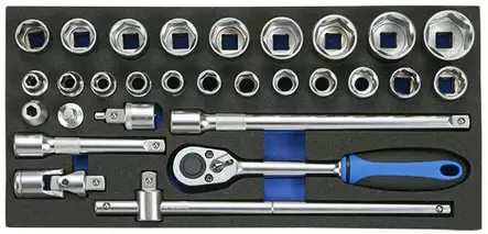 BOXO Hylsysarja 1/2" (284-BX003A) - Moduulit työkaluvaunuille - 947 - 1