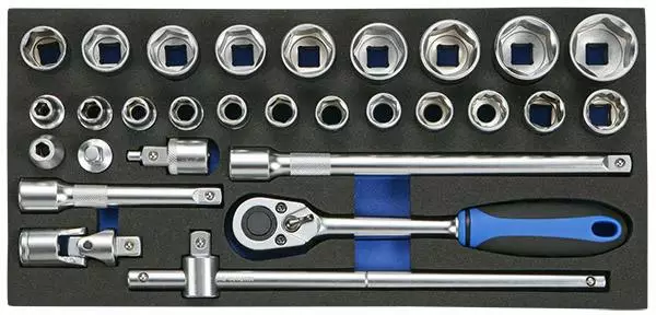 BOXO Hylsysarja 1/2" (284-BX003A) - Moduulit työkaluvaunuille - 947 - 1