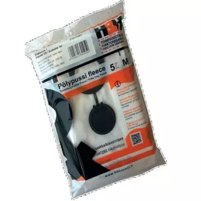 H&H Fleece-pÃ¶lypussi M-luokka 5kpl | 45726242 (DeWalt, KÃ¤rcher, Bosch ym.) - Imuritarvikkeet - 103827 - 1