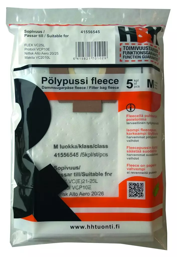 PÃ¶lypussi fleece VC 21-26, 5kpl - Imuritarvikkeet - 103327 - 1