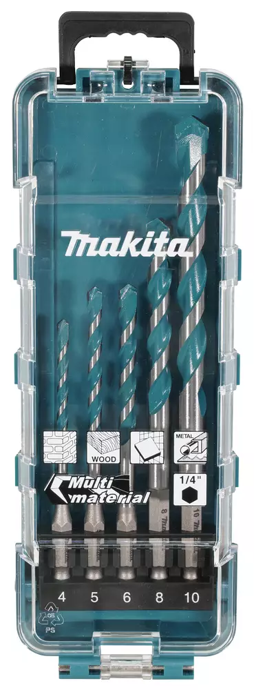 Makita MonikÃ¤yttÃ¶poranterÃ¤sarja 1/4" Hex 4-10mm (E-16732) - Poranterät - 104928 - 1