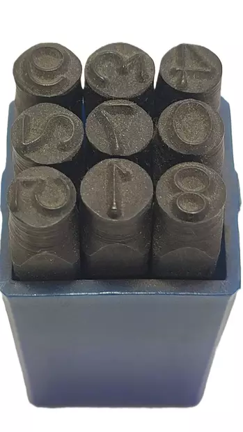 Numeromeistisarja 0-9 | 4 mm (Standardikoko, Karkaistu TerÃ¤s) - Meistit - 101559 - 1