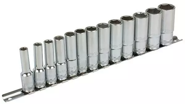 BOXO PitkÃ¤ Hylsysarja 3/8" Kiskossa | 7â€“21 mm (13-osainen) - 3/8" Hylsysarjat - 104119 - 1