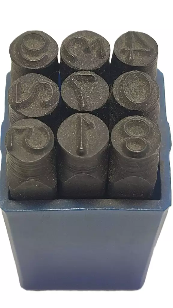 Numeromeistisarja 0-9 | 4 mm (Standardikoko, Karkaistu TerÃ¤s) - Meistit - 101559 - 1