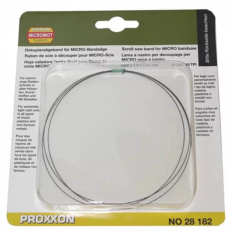 Proxxon erikoiskapea vannesahanterä 28182 - Tarkkuuskoneen vannesahanterät - 104869 - 1