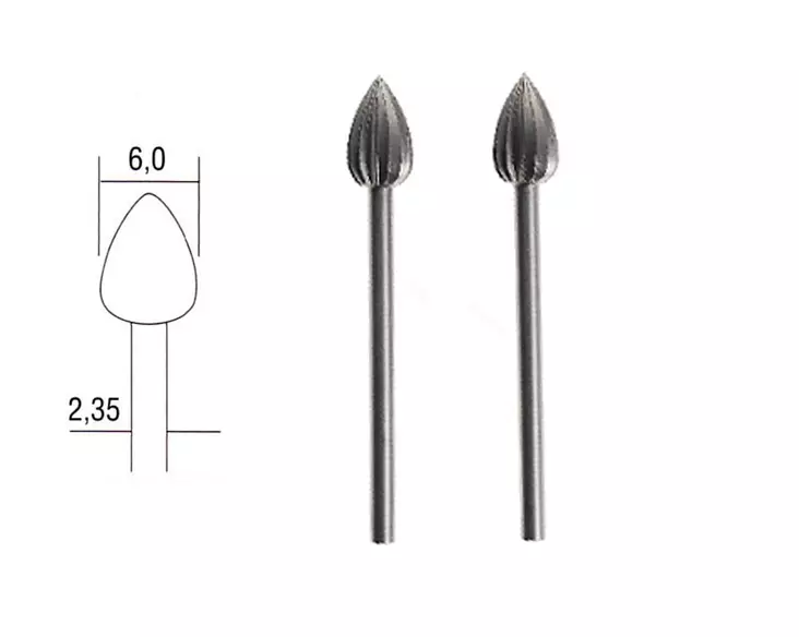 Proxxon Pisara jyrsintÃ¤puikko 6,0 mm (28724) - Tarkkuuskoneen jyrsinterät - 101339 - 1