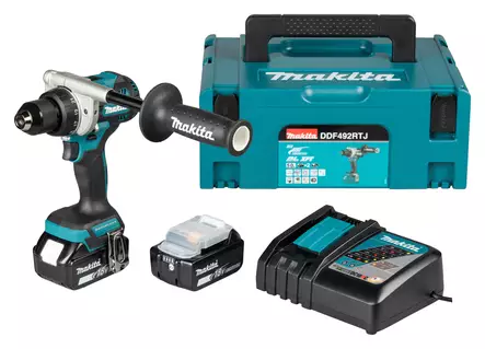 Makita DDF492RTJ akkuporakonepaketti - Kaikki mitÃ¤ ammattilainen tarvitsee - Makita LXT 18V akkuporakoneet - DDF492RTJ - 1