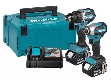 Makita DLX2576TJ 18V LXT -akkukonesarja (DDF484 + DTD158, 2x 5.0Ah, DC18RC & Makpac) - Makita Akkukonesarjat - DLX2576TJ - 1