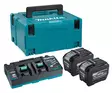 Makita PSKGPE2J PowerPack XGT 40V â€“ SisÃ¤ltÃ¤Ã¤ 2 x 8,0 Ah High Power -akkua (BL4080H), DC40RB-kaksoislaturin ja Makpac-laukun - Makita akkutyökalujen laturit - PSKGPE2J - 1