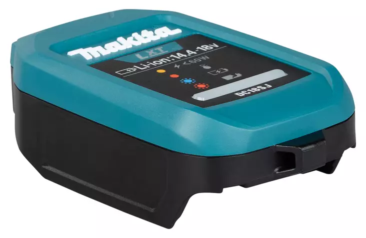 Makita DC18SJ 14,4V / 18V LXT -akkulaturi USB-C PD (60–100W, autoon ja matkakäyttöön) - Makita lisätarvikkeet akuille - DC18SJ - 1