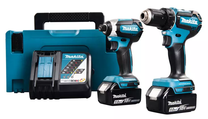 Makita Akkukonesarja 18V LXT | DLX2289TJ (DDF485 + DTD153 + 2x 5.0Ah) - Makita Akkukonesarjat - DLX2289TJ - 1