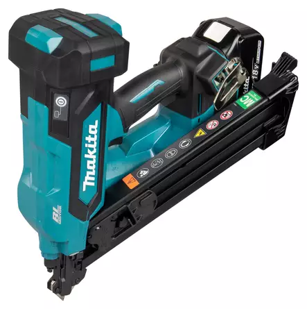 Makita DBN640 18V LXT -akkukannatinnaulain / ankkurinaulain (38–64 mm, 30–35°, runkoversio) - Makita akkunaulaimet - DBN640ZK - 1