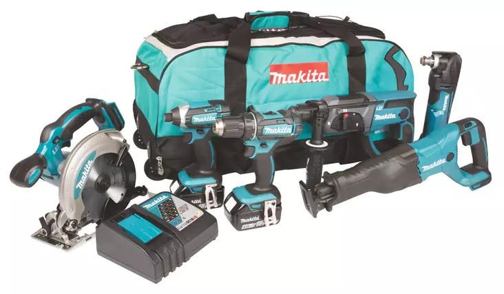 Makita Akkukonesarja LXT (DLX6038M) - Kuuden koneen voimapaketti ammattilaiselle! - Makita Akkukonesarjat - DLX6038M - 1