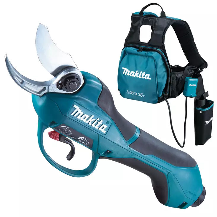 Makita Akkuoksasakset 2x18V LXT | DUP362Z (33mm Kapasiteetti & Reppuvaljaat) - Pensasleikkurit - DUP362Z - 2