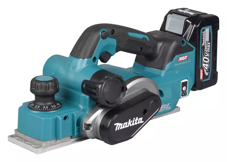 Makita KP001GZ HÃ¶ylÃ¤ XGT 40V 82 mm â€“ Jopa 4 mm hÃ¶ylÃ¤yssyvyys, Hiiliharjaton teho ja AWS - Makita akkuhöylät - KP001GZ - 1